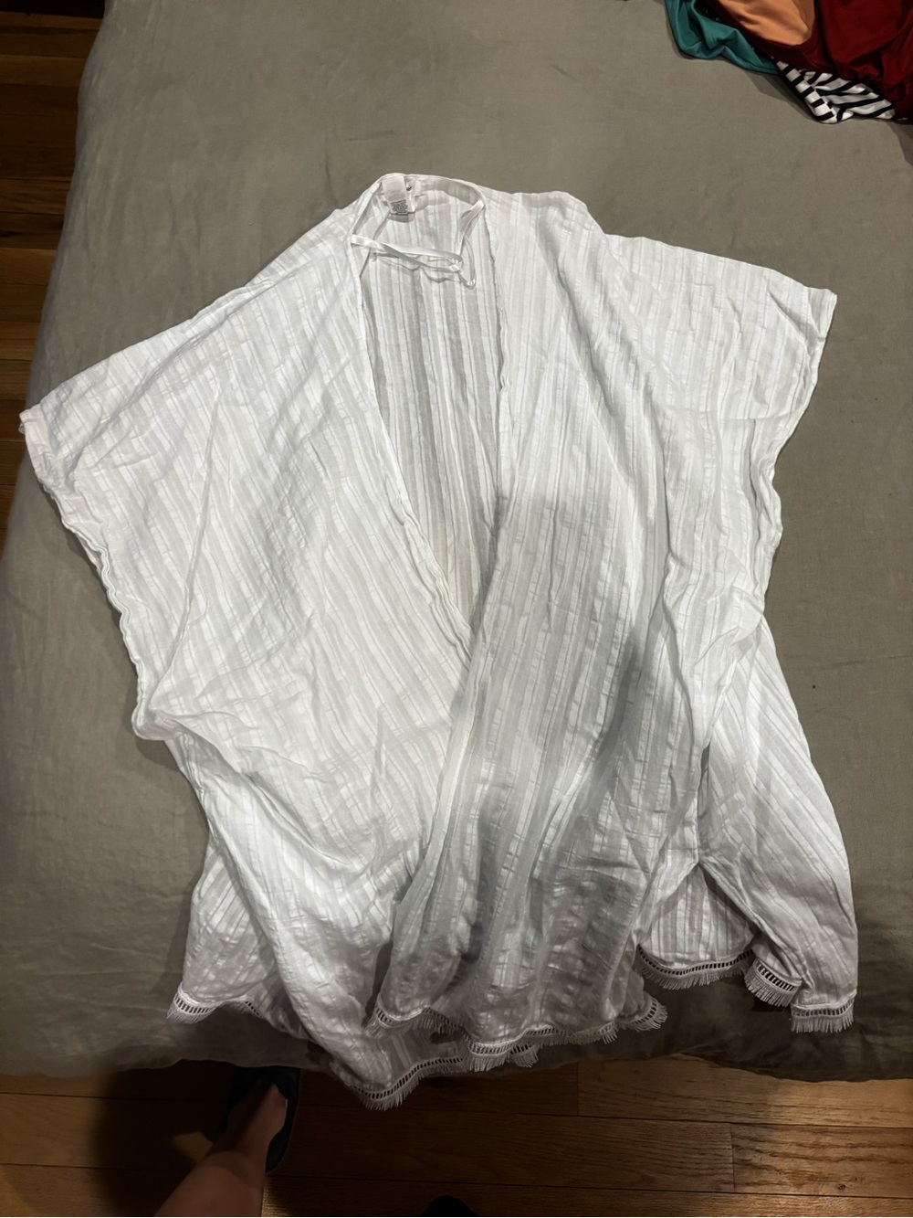 aerie White Women's Swim Coverup Top